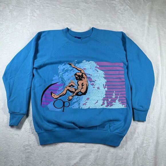Tops - Ocean Pacific + Icons of Culture Throwback Surfer‎ Logo Sweatshirt Size XS